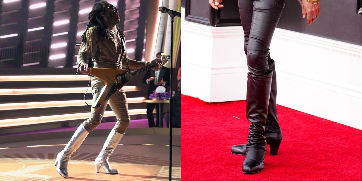 Lenny Kravitz's Grammys Boots Were Made for Rock 'n' Roll