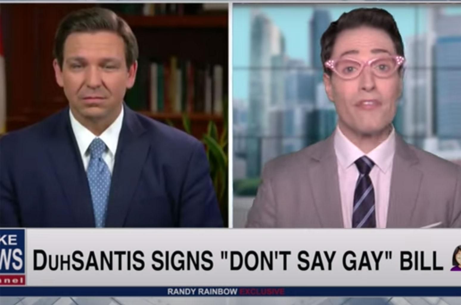 Endorse This: Randy Rainbow Won't Stop Saying Gay To Desantis (VIDEO)