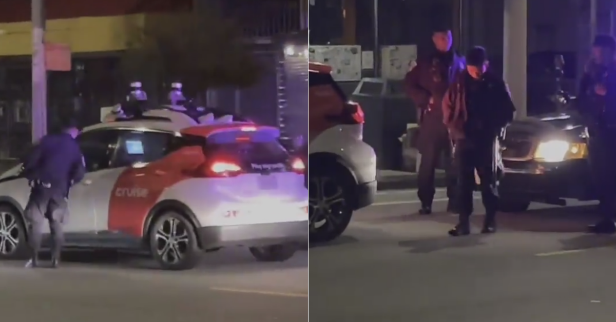 Cops Baffled After Pulling Over Driverless Car For Not Having Its Lights On—And The Future Is Now