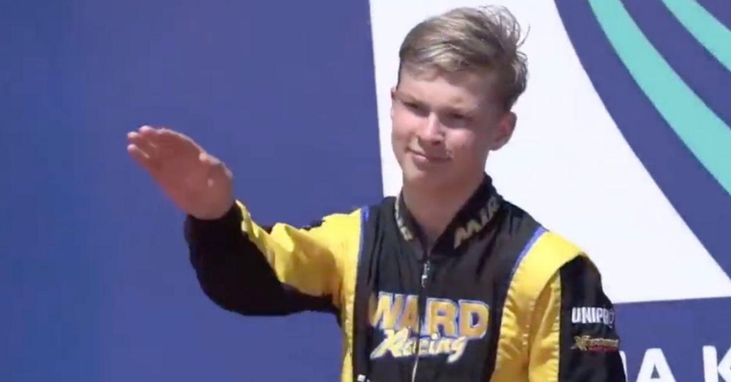 Russian Junior Go-Karting Champ Sparks Outrage By Appearing To Do Nazi Salute On Podium After Win