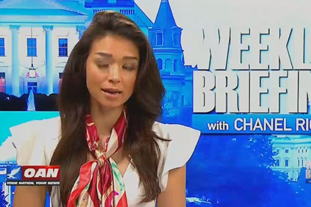 OAN Idiot Chanel Rion Says Biden Is 'Groomer-In-Chief,' Lots Of Other Idiot Words Too