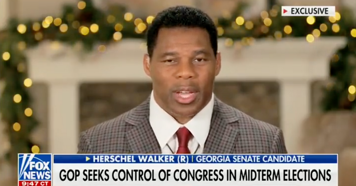 GOP Candidate Herschel Walker's Nonsensical Rant About Energy Policy Has Twitter Shaking Their Heads