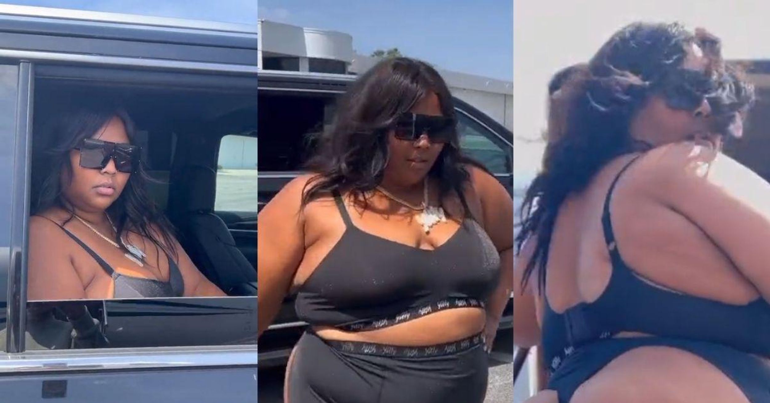 Viral Video Of Lizzo Boarding Private Jet In Leggings With Back Cut Out Sparks Heated Debate