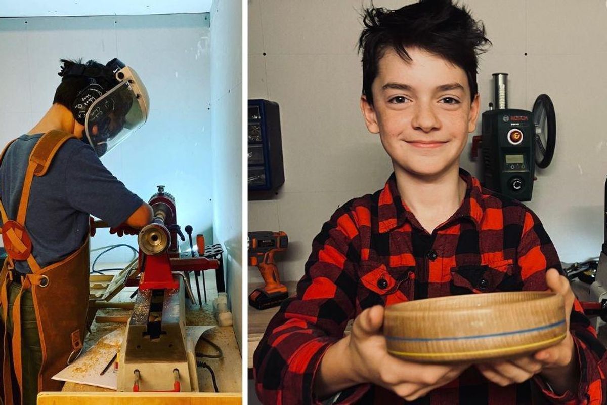 A 12-year-old was told his woodworking hobby wasn't cool. One tweet changed everything.