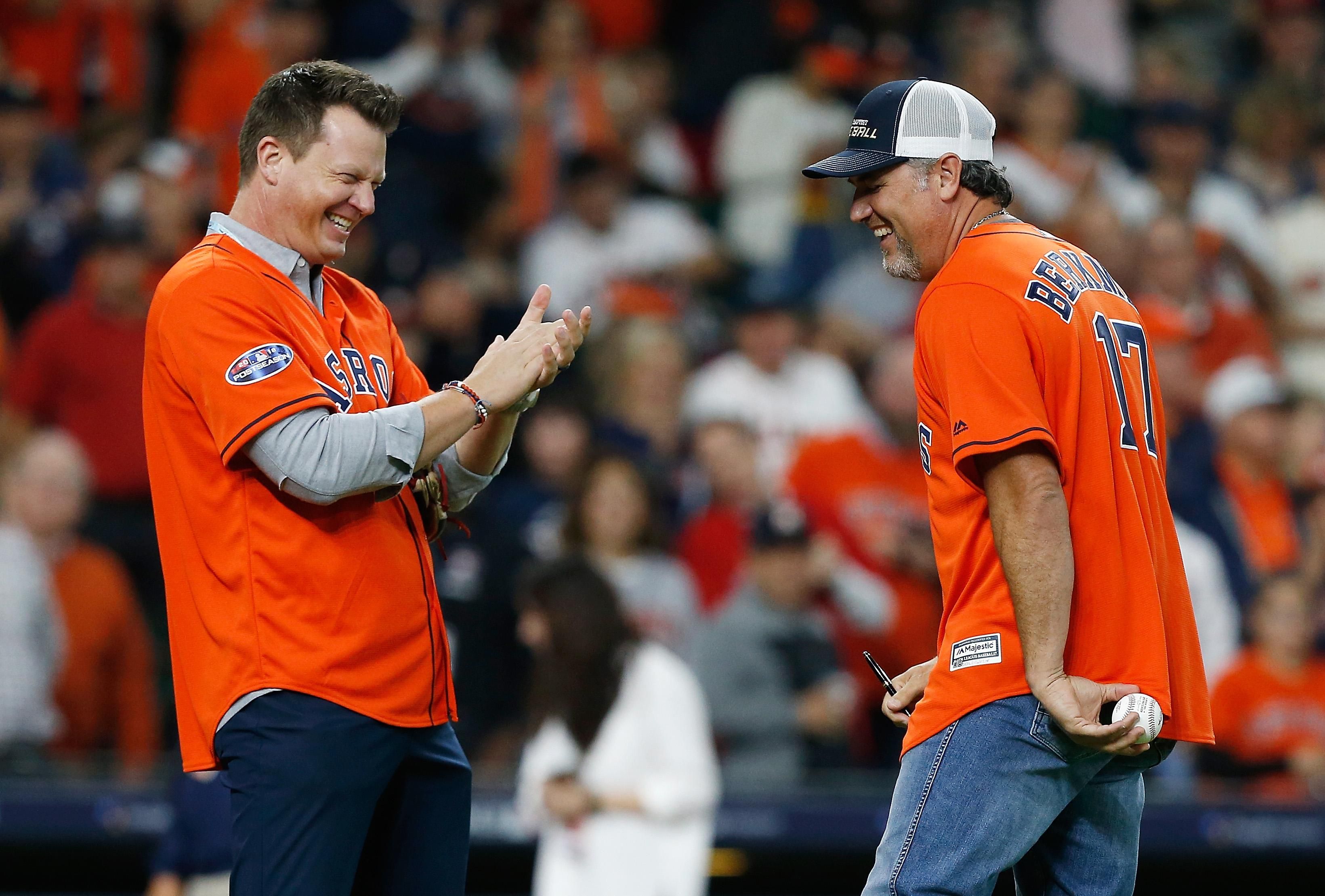 Astros Geoff Blum, Lance Berkman