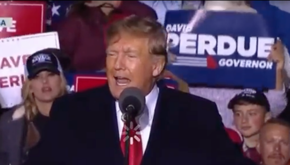 Trump Claims He Had a 'Massive' Crowd at His Georgia Rally and People Brought the Receipts
