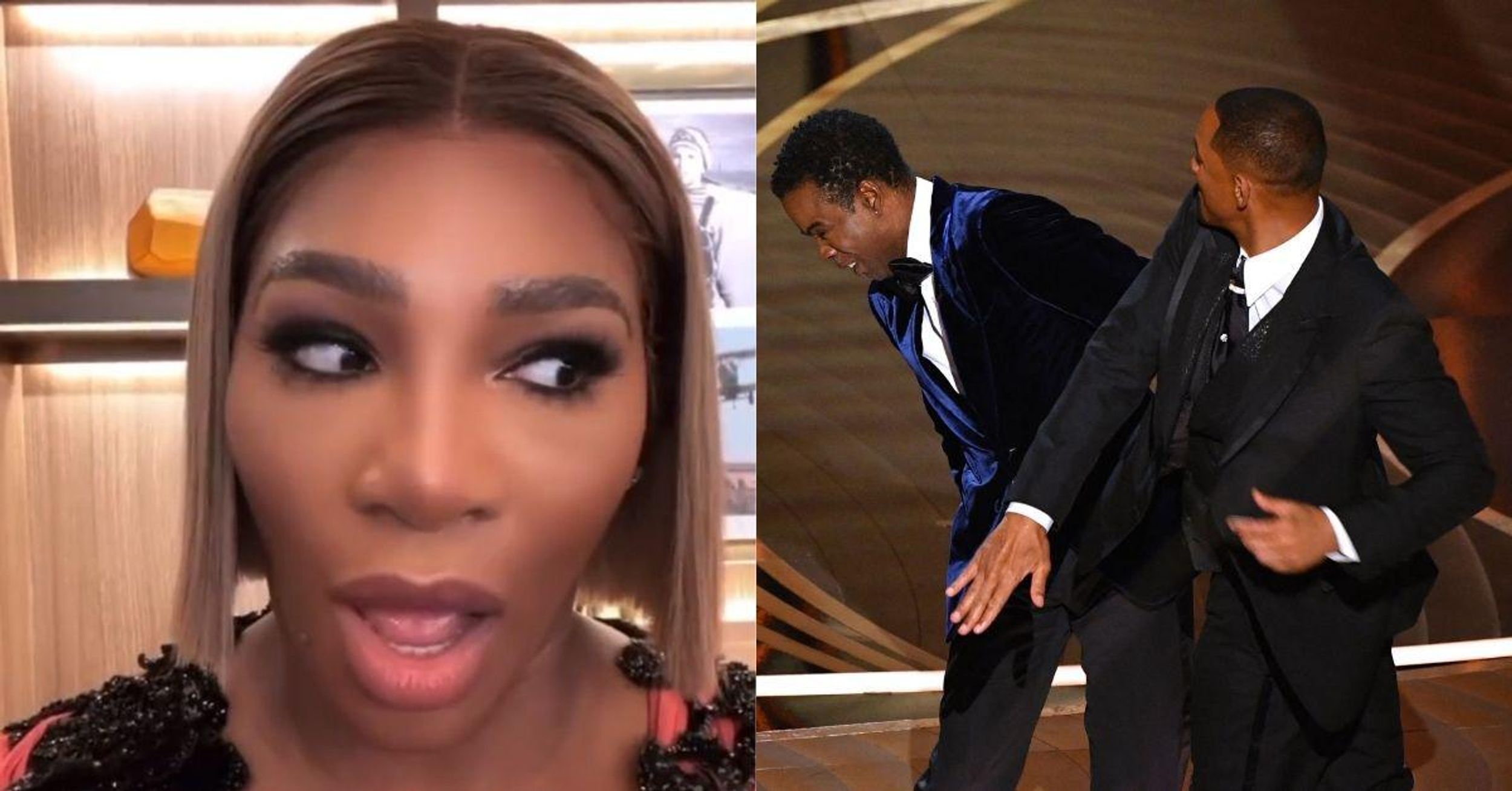 A Stunned Serena Williams Was Left Speechless After Will Smith Slapped Chris Rock At The Oscars
