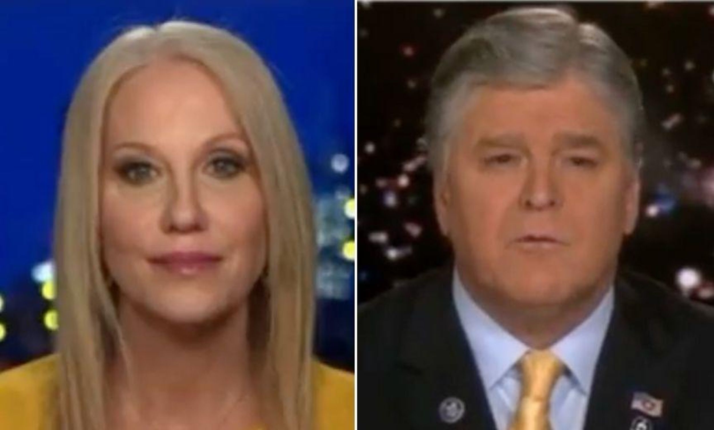 Hannity Roasted for Welcoming 'Kellyanne Trump' to His Show After Accusing Biden of 'Cognitive Decline'