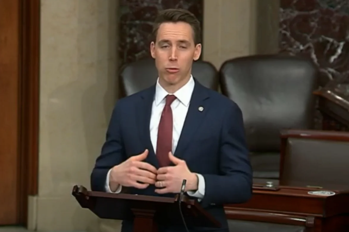Josh Hawley Sick Of People Doing Misogyny To Poor Clarence Thomas