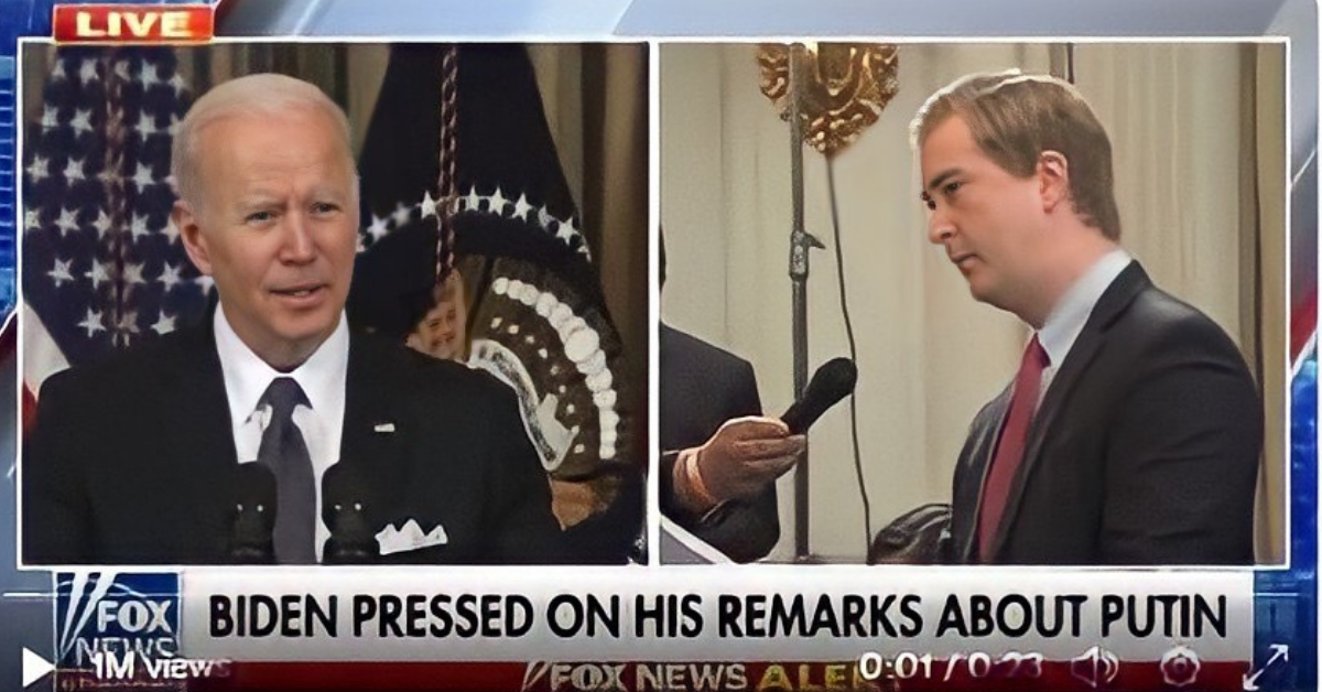 Biden Bluntly Shuts Down Peter Doocy For Asking How He'd Respond If Russia Used Chemical Weapons