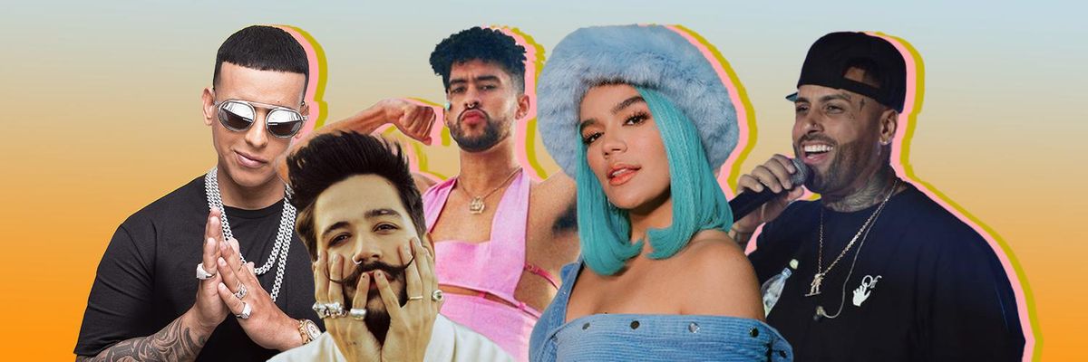 Daddy Yankee, Camilo, Bad Bunny, Karol G, Nicky Jam