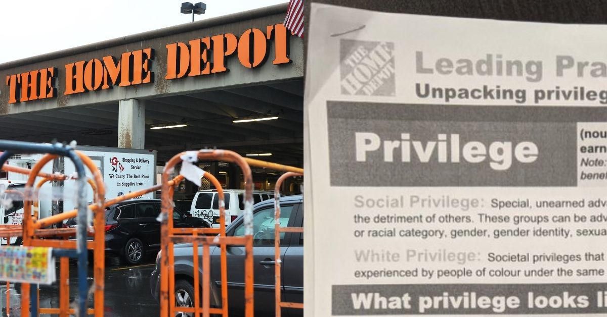 Conservatives Accuse Home Depot Of Being Too 'Woke' After Worksheet On 'Privilege' Is Leaked