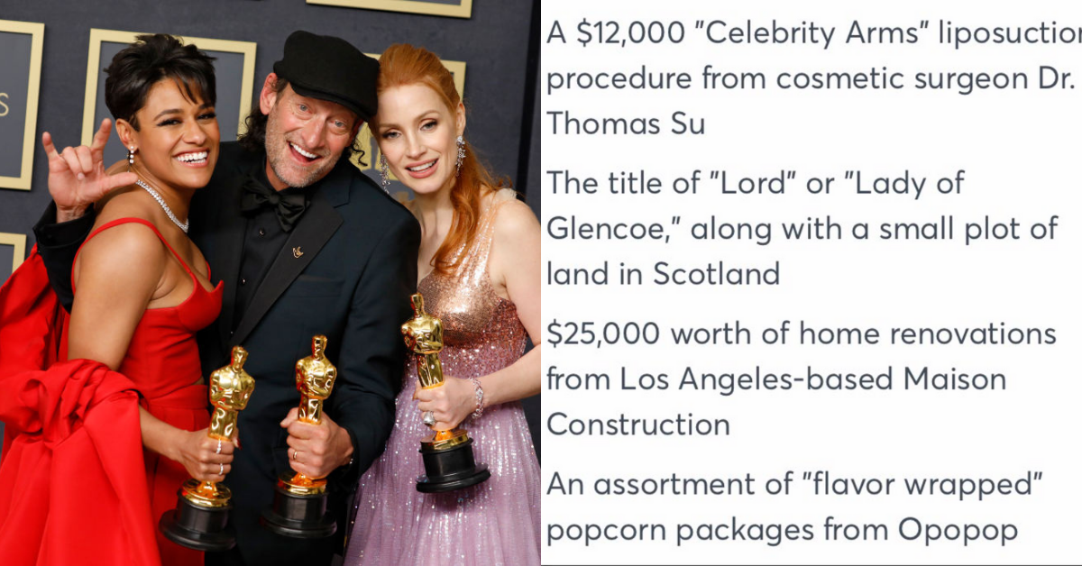 Twitter Floored By What Was In Oscar Nominees' Gift Bags—Including A 'Small Plot Of Land In Scotland'