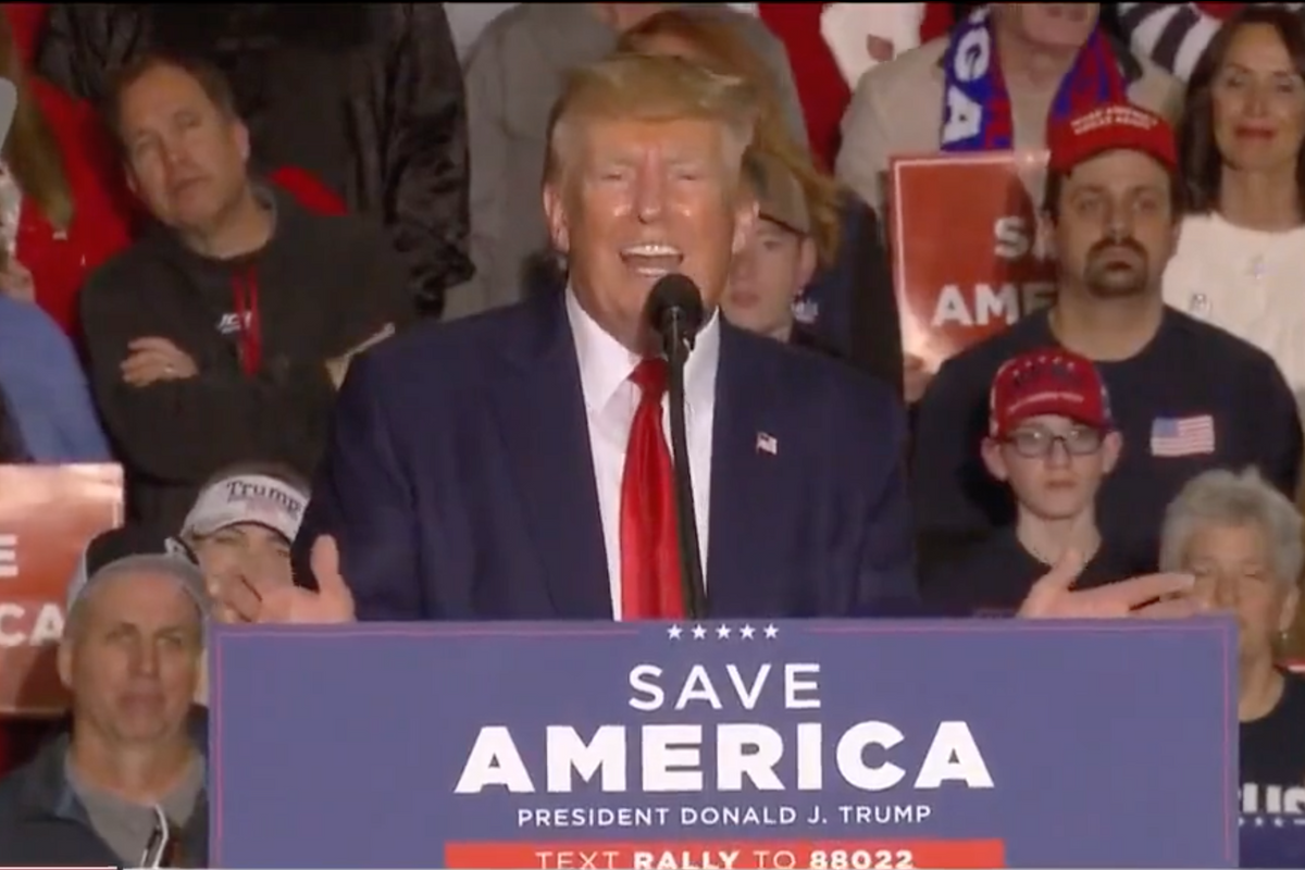 Trump Rally Speakers Proclaim He's Still President, Caught Bin Laden, Invented Post-Its