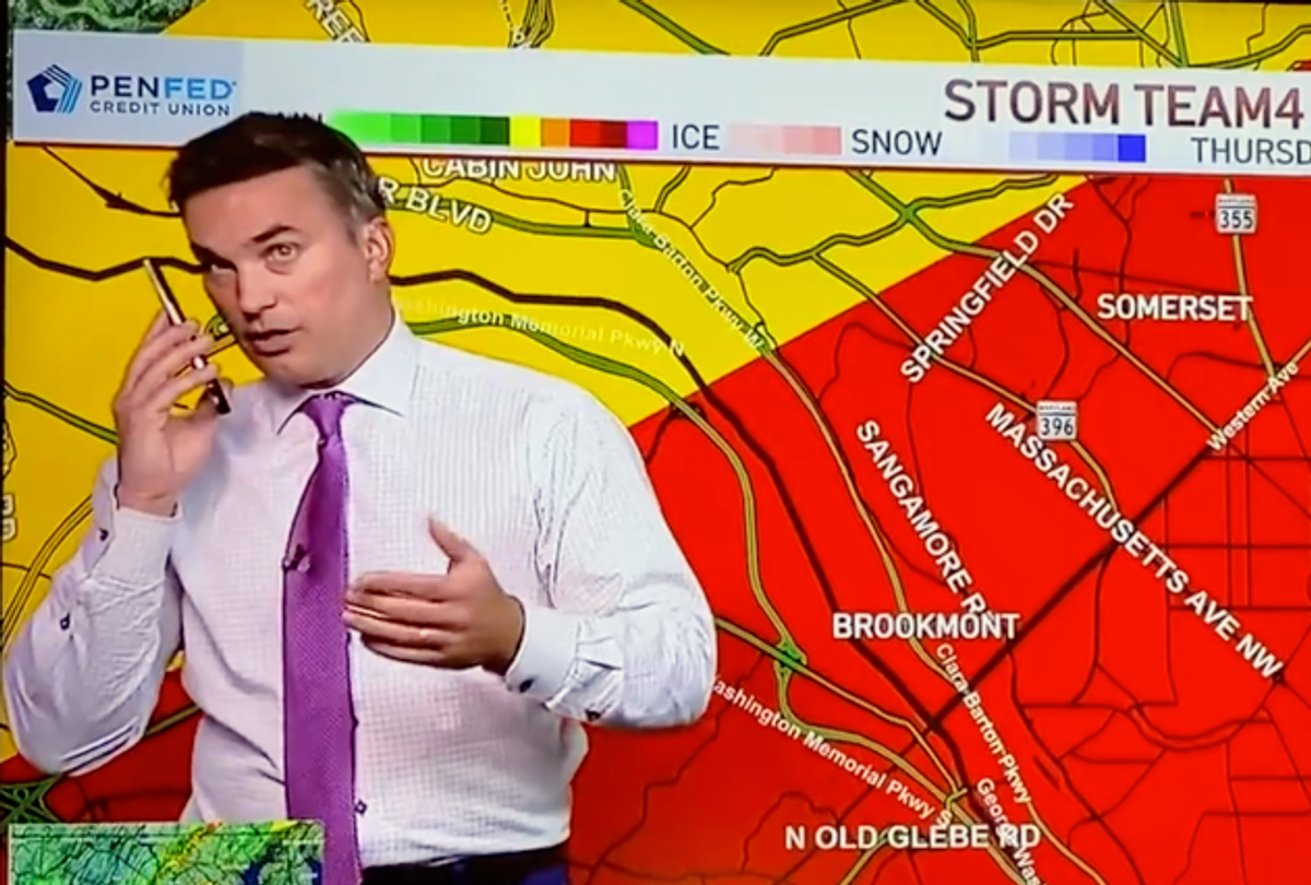 Meteorologist Calls His Kids While Live On Air After Realizing Tornado Is Headed Right For His Home