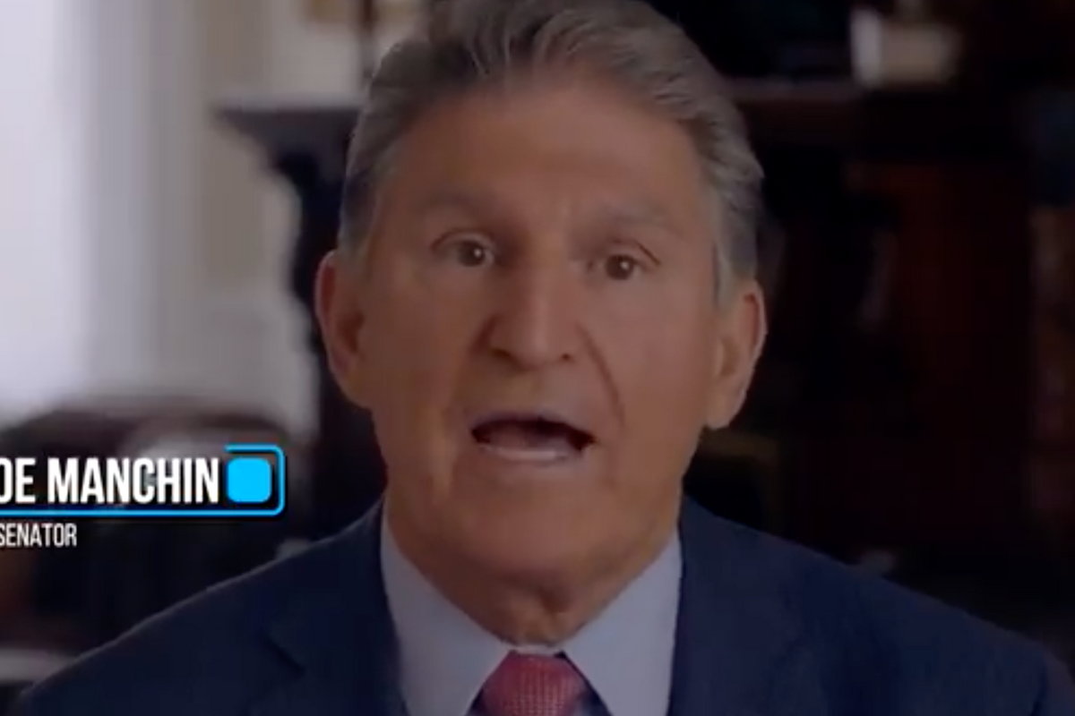 Good Old Joe Manchin So Happy He Crapped Over Joe Biden’s Domestic Agenda