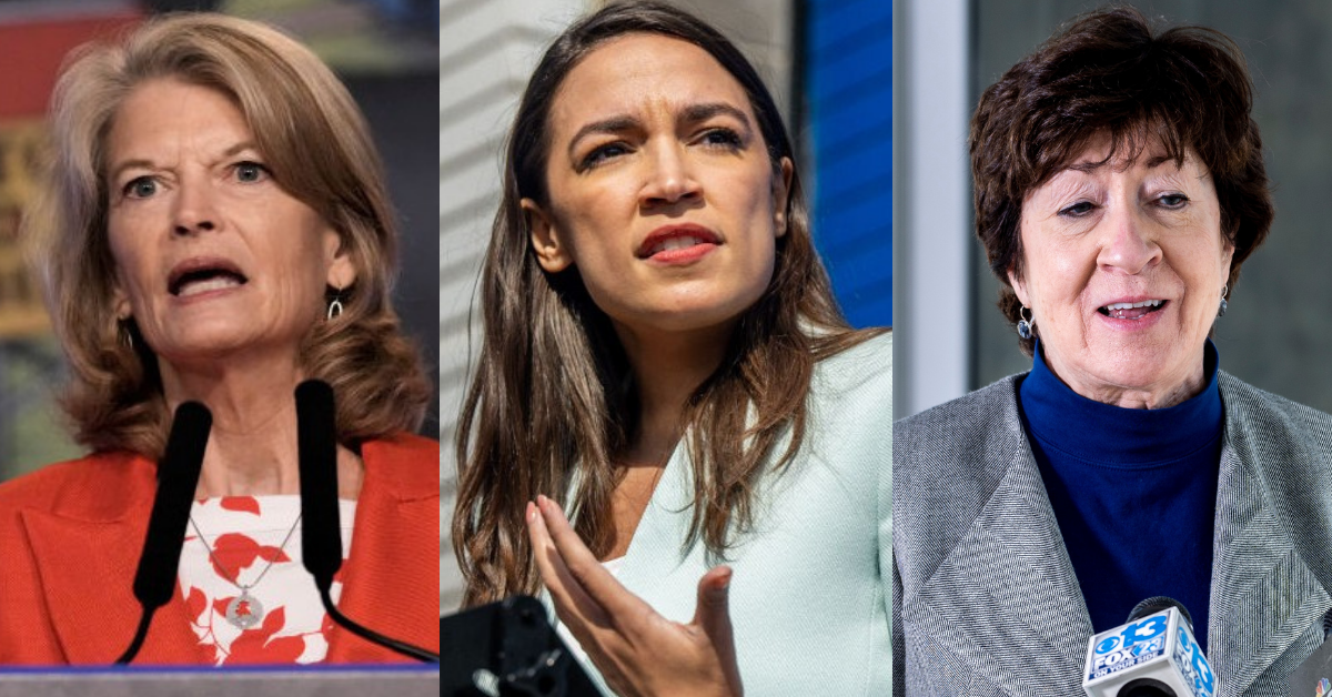 AOC Unloads On Collins And Murkowski For 'Betraying The Nation's Reproductive Rights' After Draft Decision Leaks