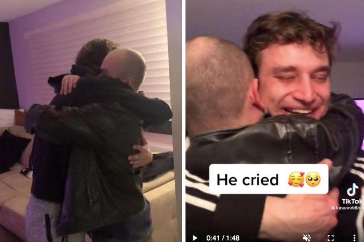 Touching viral video shows online gamer showing up to surprise his friend in real life