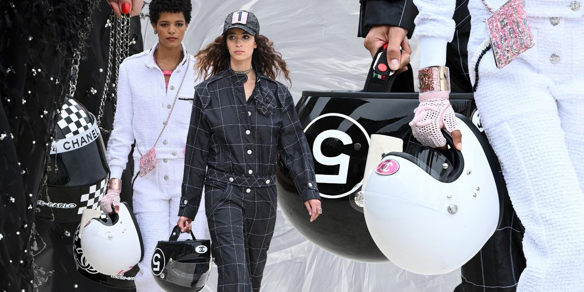 Chanel's Models Held Biker Helmets at Monaco Resort Show - PAPER Magazine