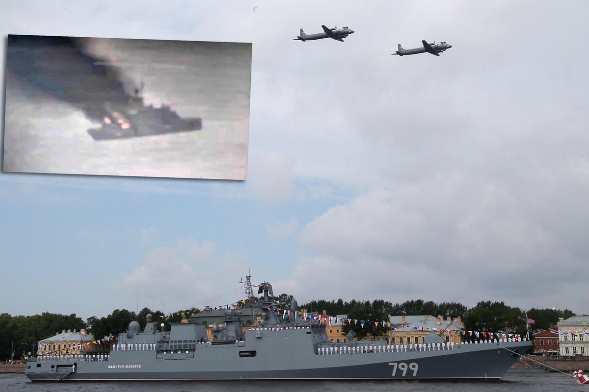 Giallo sulla nuova fregata di Putin affondata