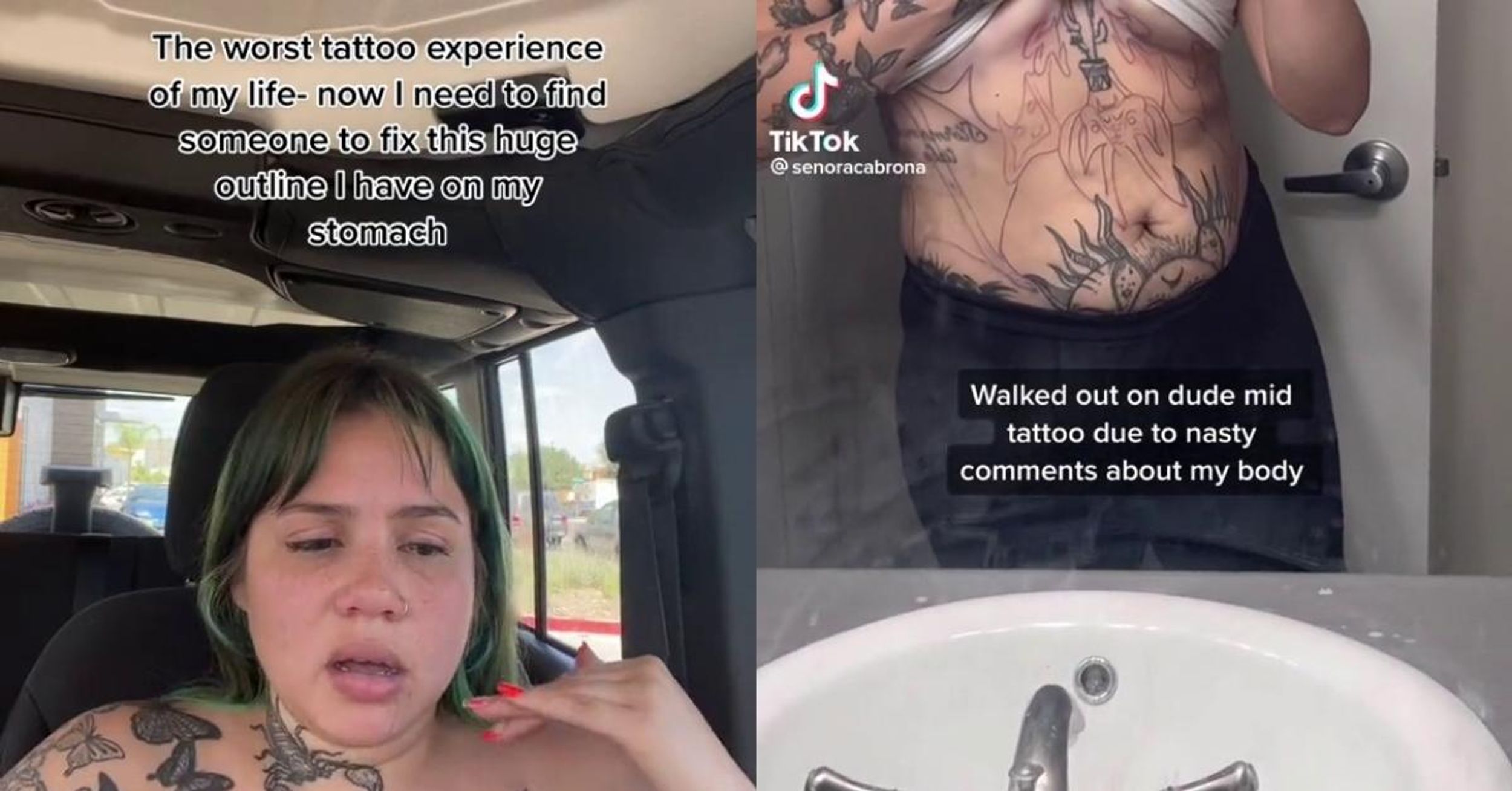 Woman Walks Out In The Middle Of Getting Tattoo After Tattoo Artist's Comments About Her Body