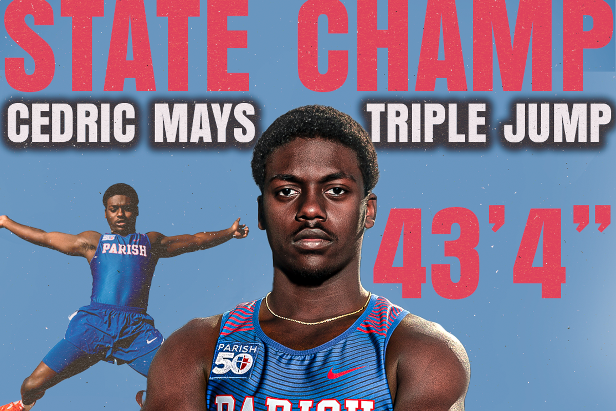 Dual-Sport State Champ: Parish Episcopal's Cedric Mays II wins TAPPS 6A Triple Jump Title