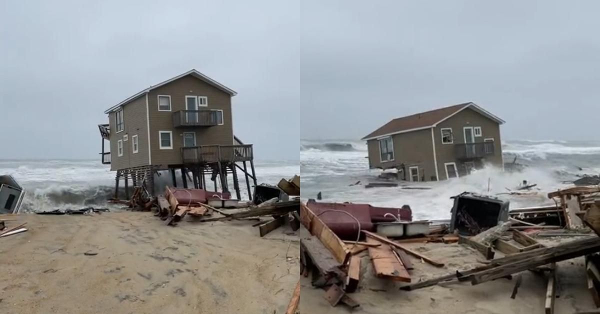 Zillow Hilariously Roasted After Unoccupied House On Stilts Valued At $381k Falls Into The Ocean