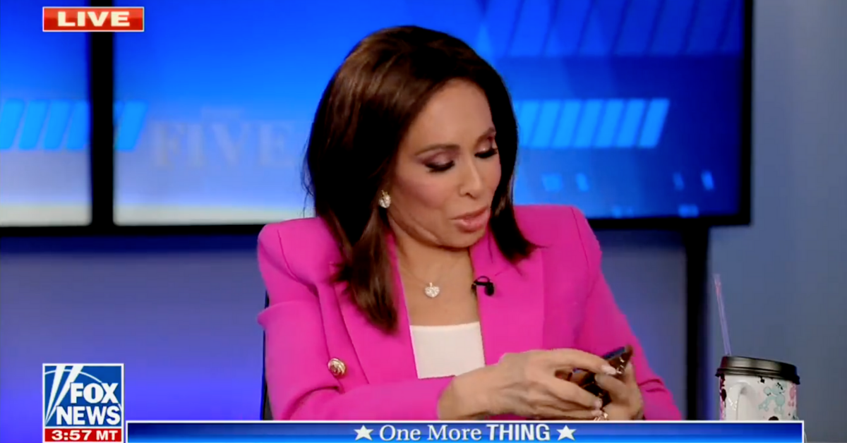 Jeanine Pirro's Cellphone Went Off Live On Air—And Her Ring Tone Is Totally On Brand