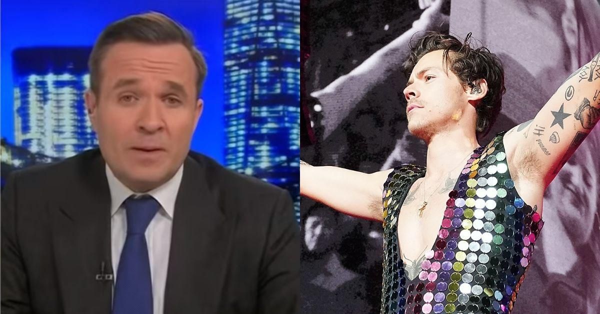 Newsmax Host Gets Trolled Hard After Criticizing Harry Styles For Wearing Rainbow Suit At Coachella