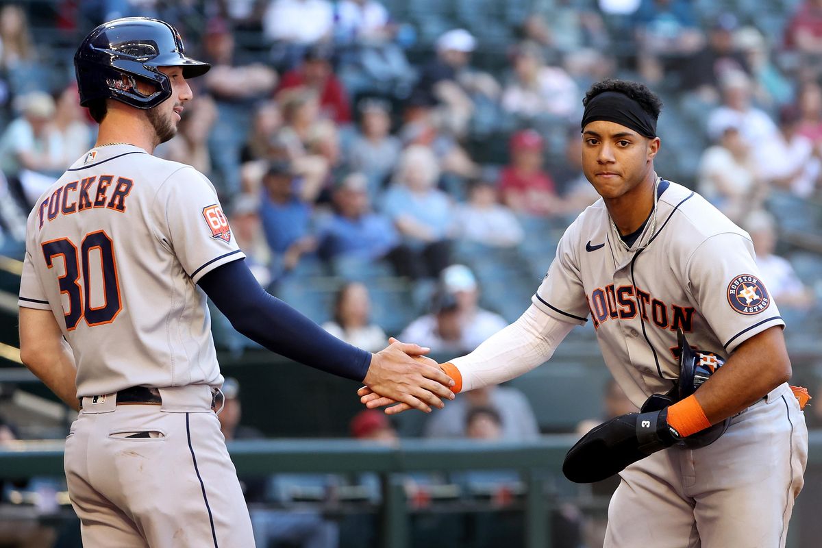 Houston Astros Kyle Tucker, Jeremy Pena