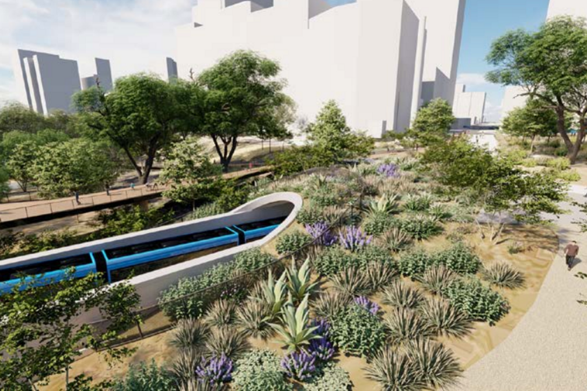 A peek at how Austin's Blue Line light rail will look over Lady Bird Lake