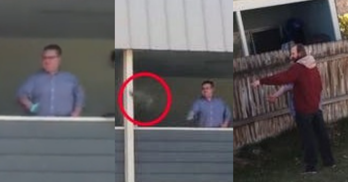 TikToker Confronts Neighbor After Catching Him Throwing Used Kitty Litter Into Their Yard