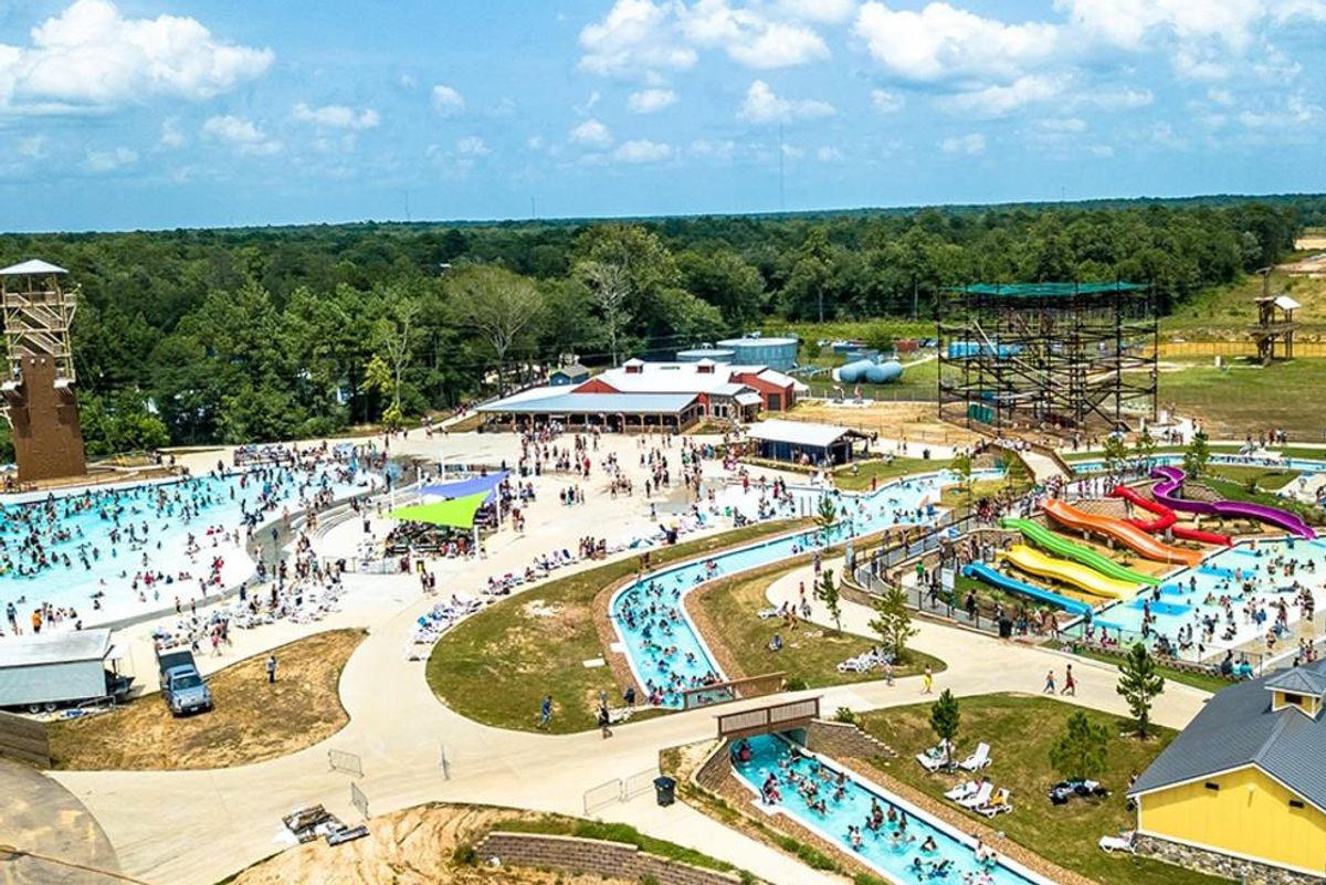 Houston's newest amusement park splashes back for big opening after delay
