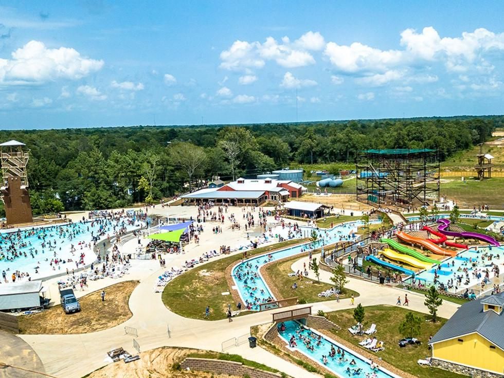 Houston's newest amusement park splashes back for big opening after delay