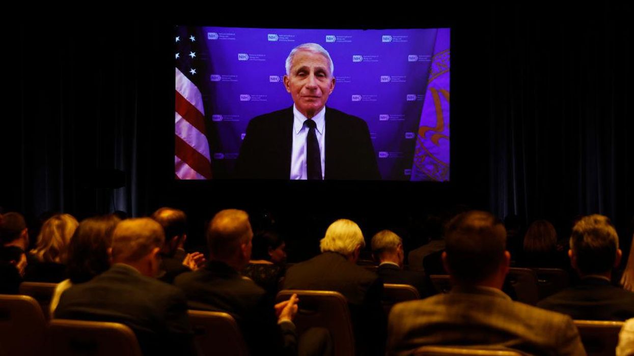 Dr. Fauci at a conference