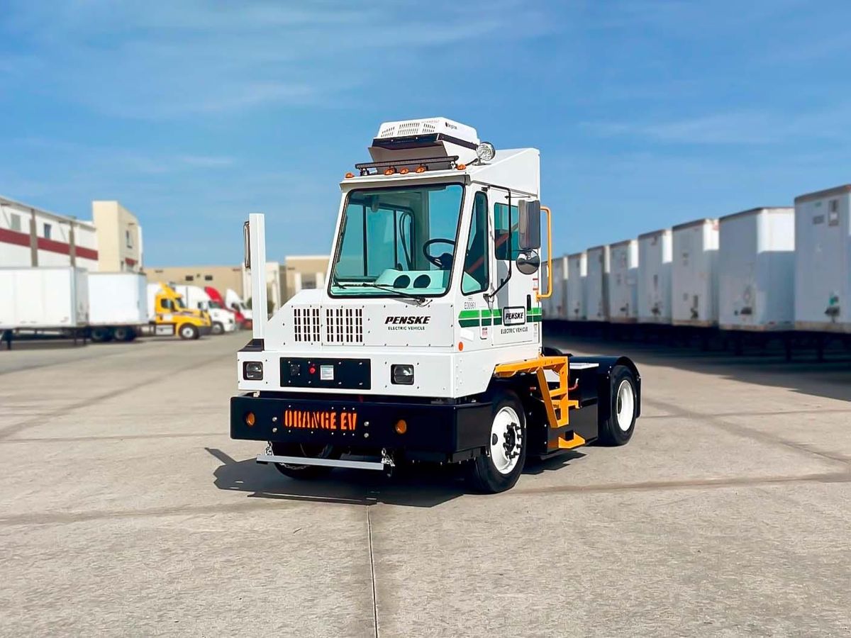  Penske Truck Leasing is adding Orange EV electric terminal trucks for use with customers across the U.S. 