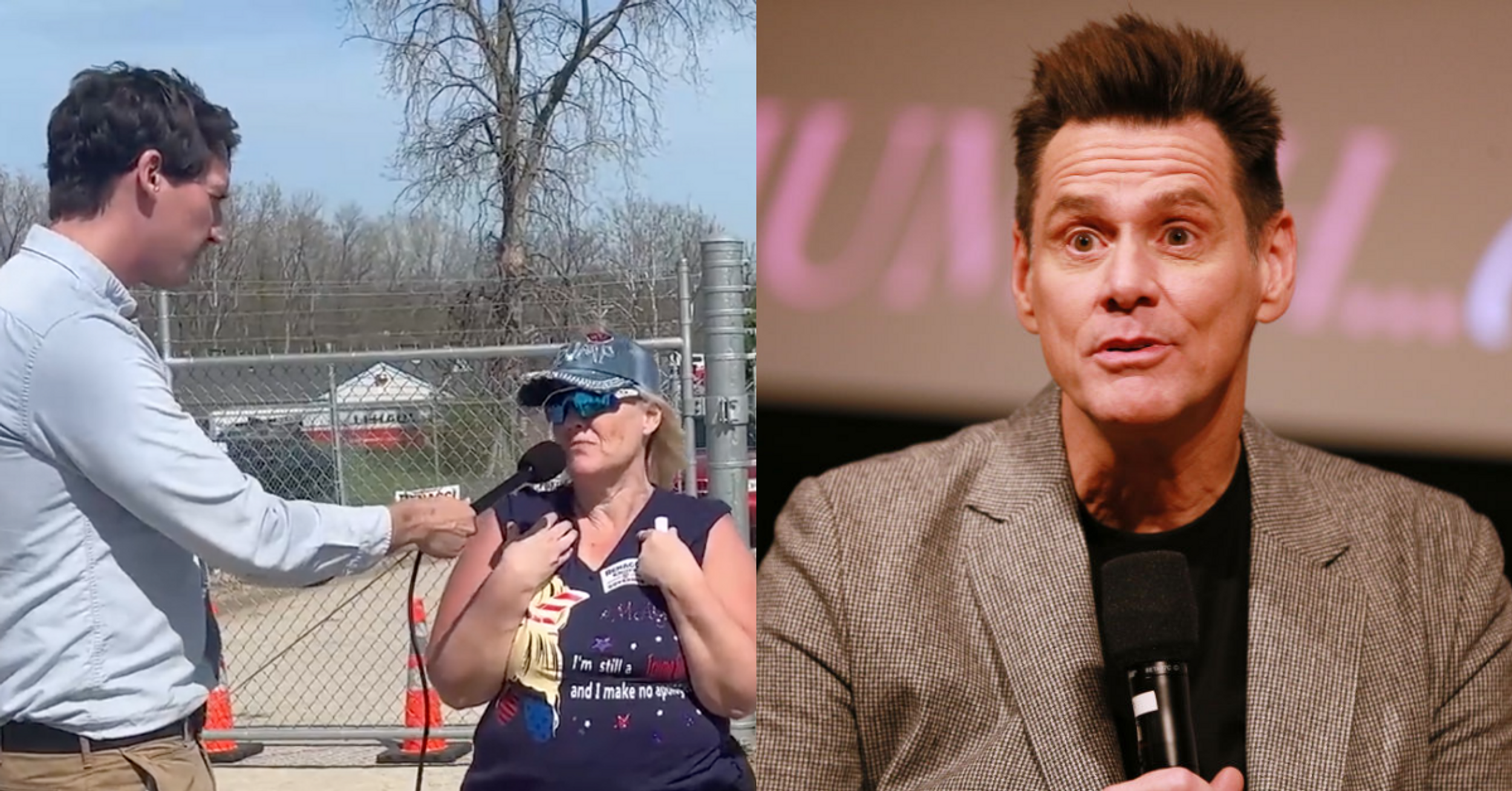MAGA Fan Believes Biden Is Actually Just Jim Carrey In A Mask—And Carrey Is Shaking His Head