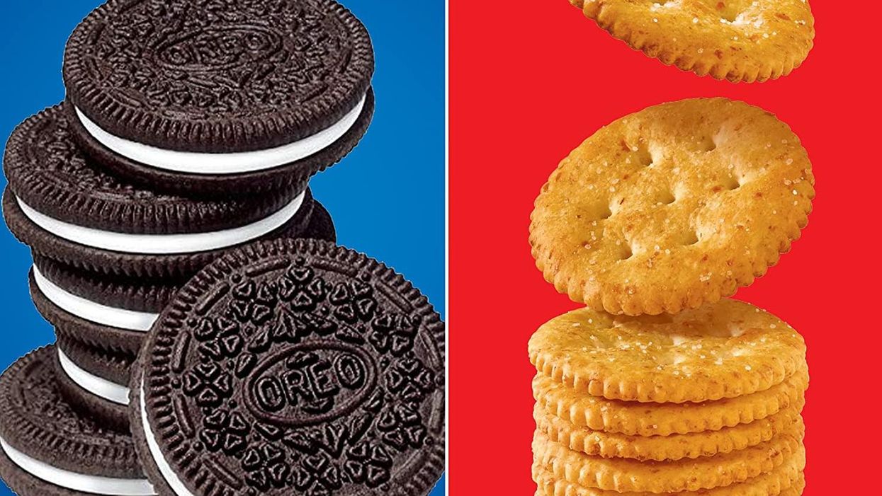 Ritz Crackers and Oreo Cookies have teamed up to make the ultimate sweet-and-salty snack