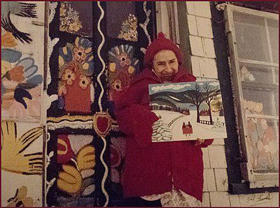 maud lewis painting sold at auction, painting traded for grilled cheese 50 years ago