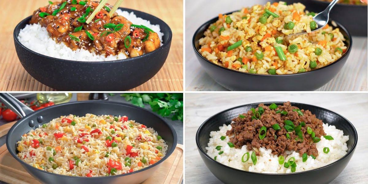 4 Quick & Easy RICE DINNERS in 30 Minutes! DELICIOUS Rice Dinner 4 WAYS. Recipes by Always Yummy!