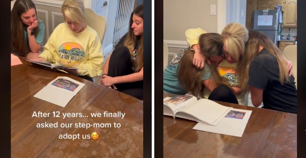 Stepmom Force Daughter For Sex - Two sisters ask their stepmom to adopt them with sweet memory book -  Upworthy