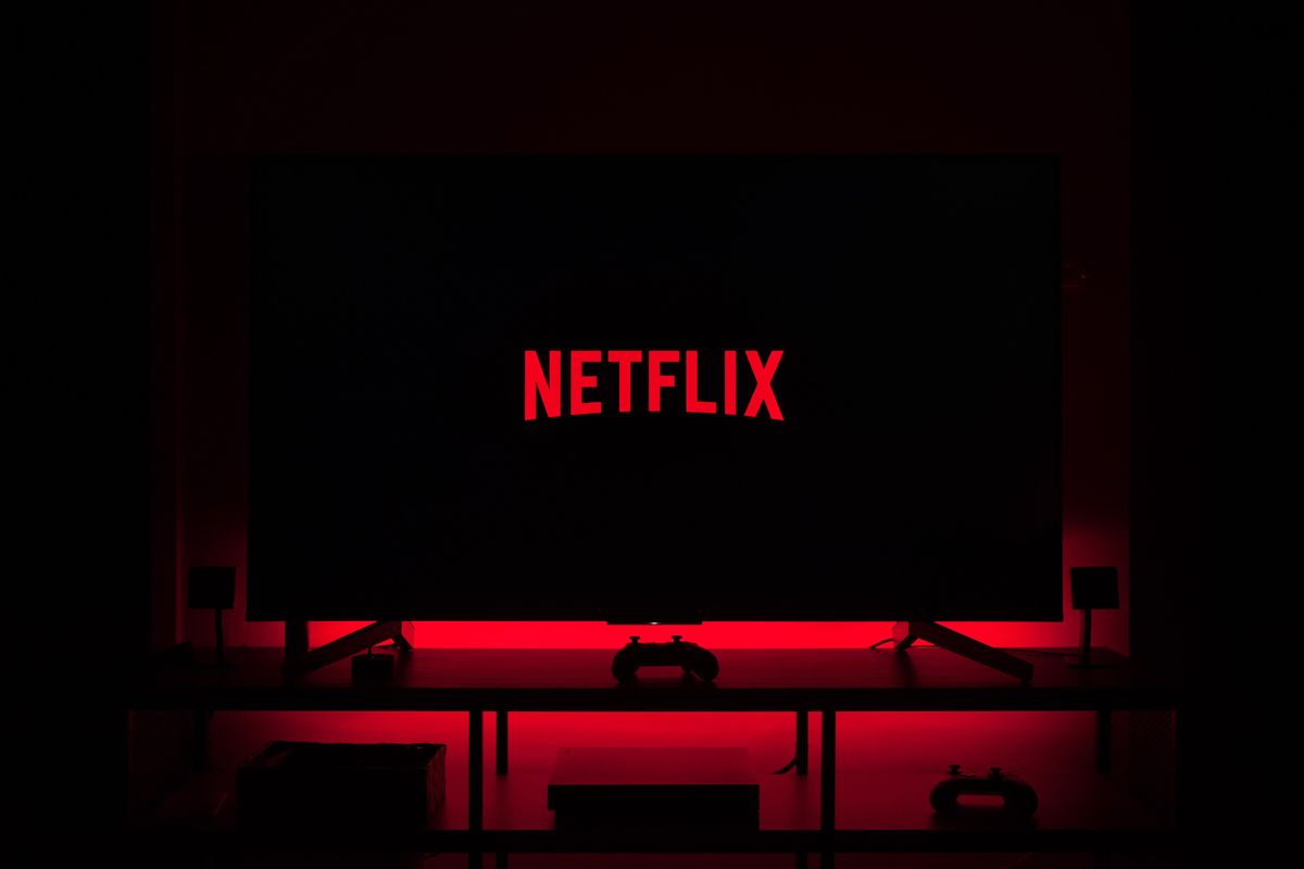 tv screen with netflix