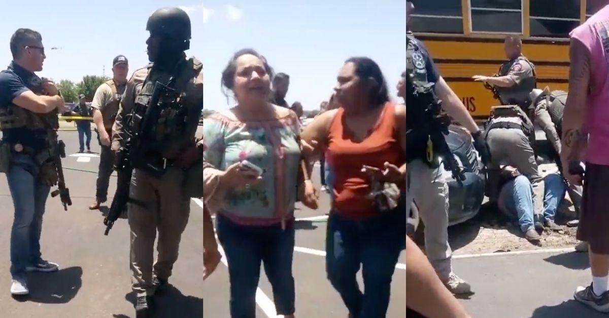 Videos Show Anguished Texas Shooting Onlookers Confronting Police For Not Charging Into School