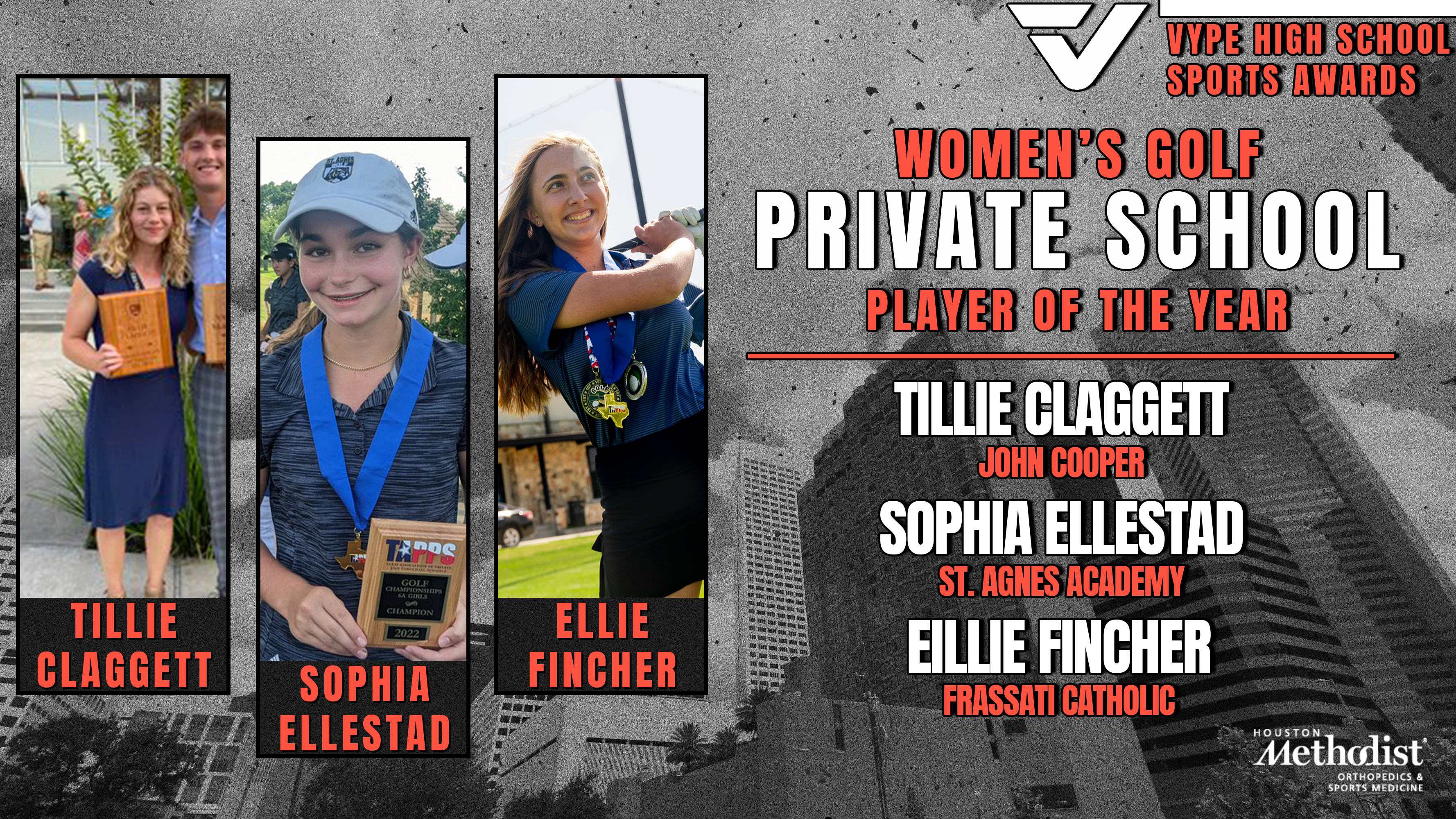 VYPE AWARDS: Private School Boys and Girls Golf presented by Houston Methodist Orthopedic & Sports Medicine