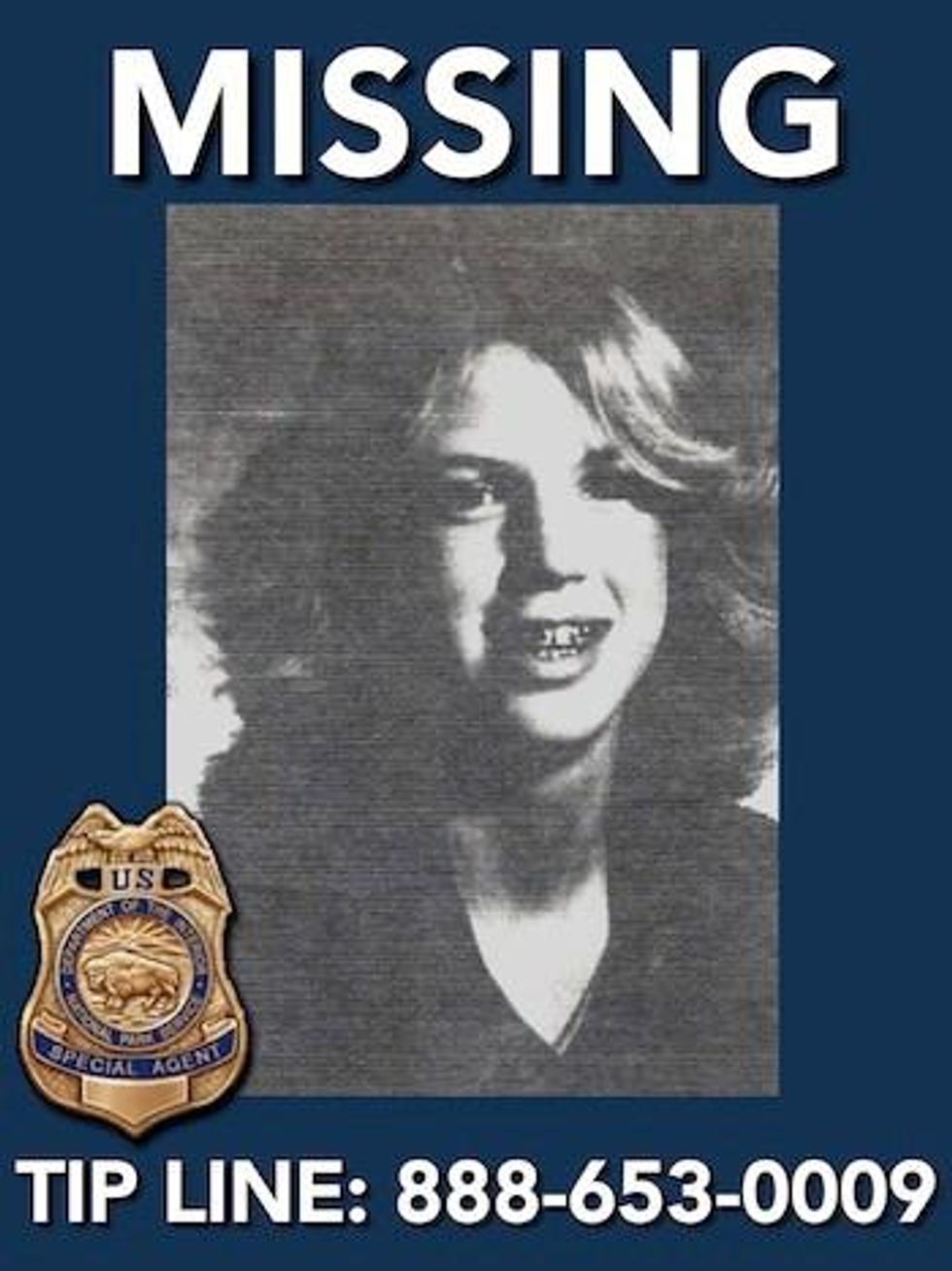 3d missing person poster