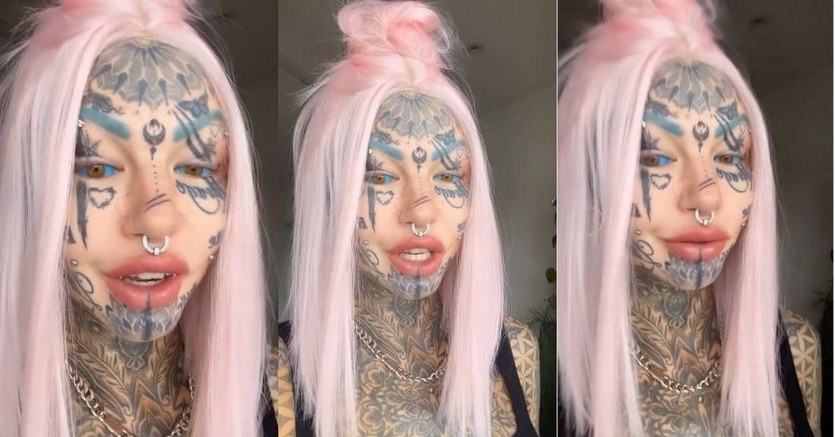 Woman Who Tattooed Her Eyeballs Blue Says She Cried Blue Tears After Procedure Was 'Botched'