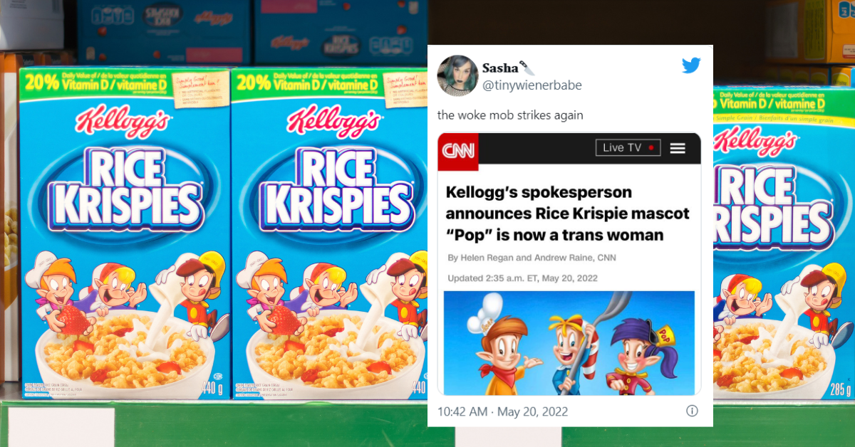 Anti-LGBTQ+ Conservatives Outraged Over Hoax That 'Pop' From Rice Krispies Is Now Trans
