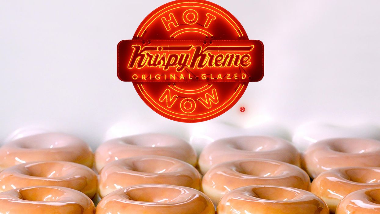 Krispy Kreme is giving away free doughnuts any time the hot light is on this summer