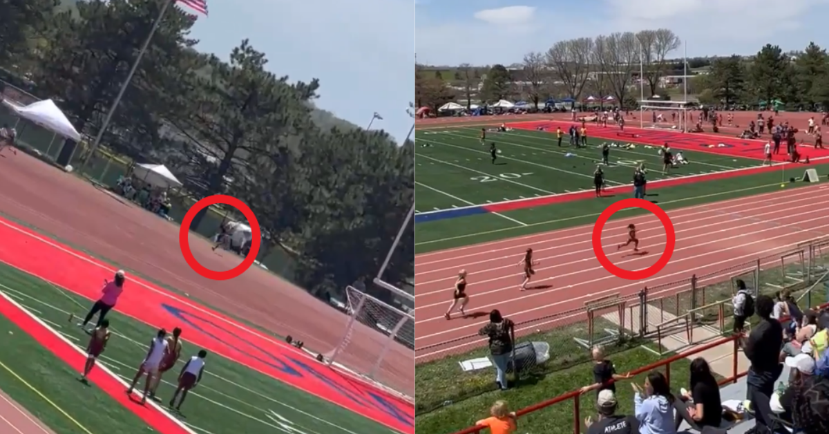Speedy 7-Year-Old Girl Makes Incredible Comeback In 200-Meter Dash After Losing Her Shoe