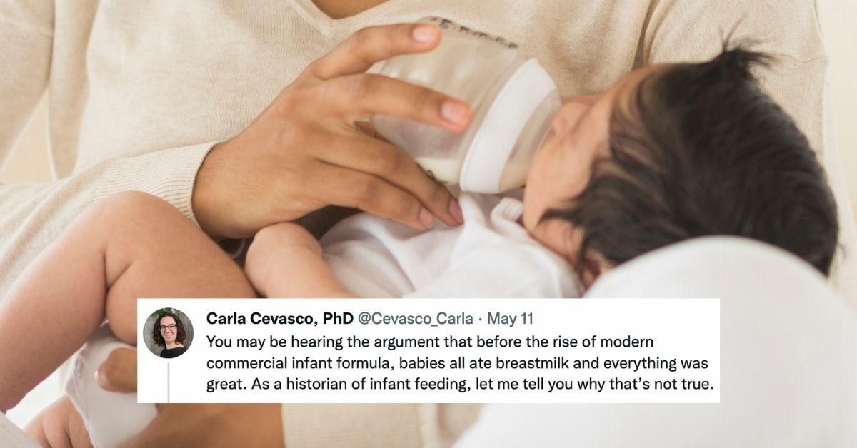 History Professor Dismantles Notion That All Babies Ate Breastmilk Before Modern Baby Formula Was Invented
